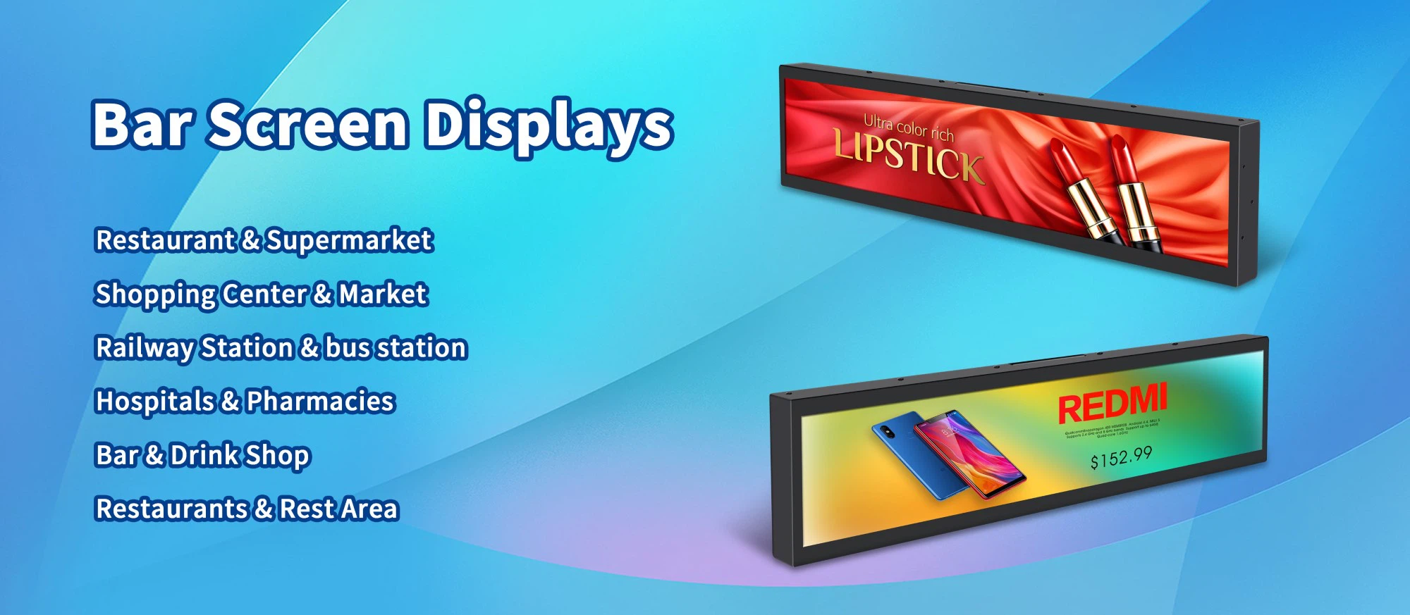 Tailor Suitable Stretched LCD Display Monitor